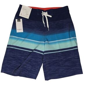 Mens Goodfellow & Co Blue Hybrid Swim Board Shorts, Size 28 , NWT!!!